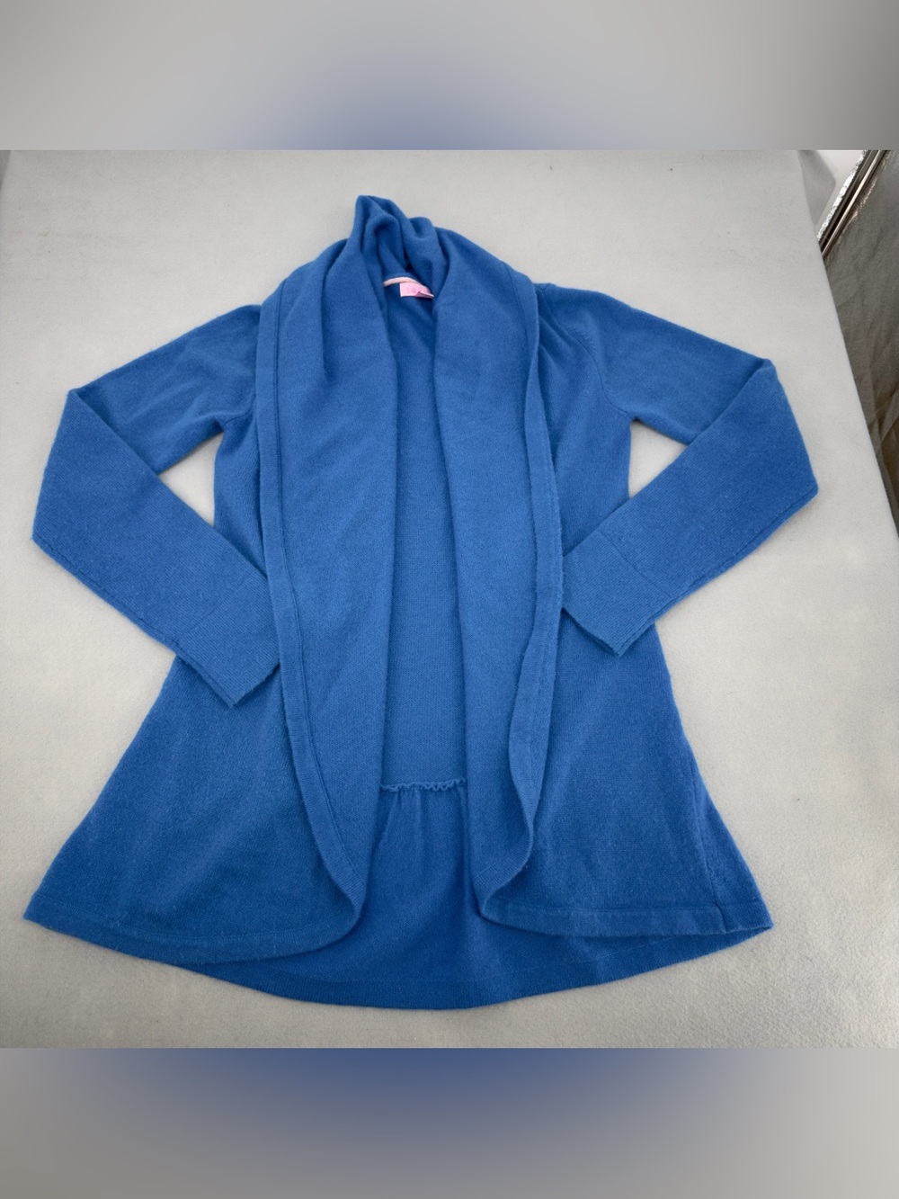 Lilly Pulitzer Blue 100% Cashmere Cardigan Sweater Small